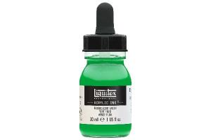 LIQUITEX ACRYLIC INK 30ML FLUORESCENT GREEN 985