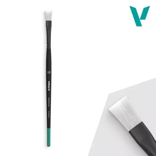 Vallejo Brush: Weathering Series flat synthetic, large