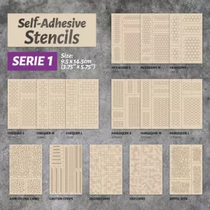 Self-adhesive stencils - Caution Strips