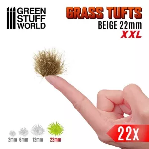 Grass TUFTS XXL - 22mm self-adhesive - BEIGE