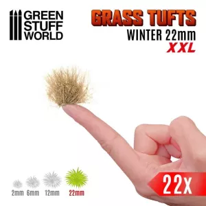 Grass TUFTS XXL - 22mm self-adhesive - WINTER