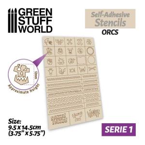 Self-adhesive stencils - Orcs