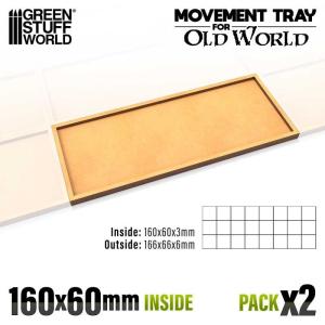 MDF Movement Trays 160x60mm