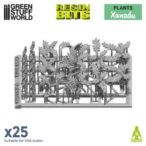 3D printed set - Xanadu plants