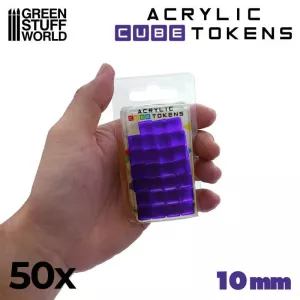 Gaming TOKENs - Purple Cubes 10mm