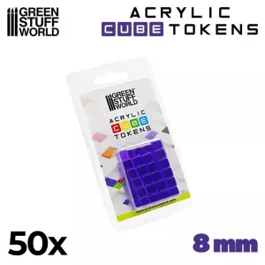 Violet Cube tokens 8mm