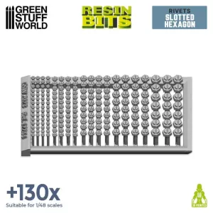 3D Printed Set - Micro Rivets - Hexagon