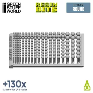 3D Printed Set - Micro Rivets - Round