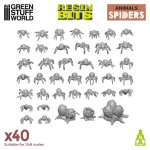 3D printed set - Small Spiders