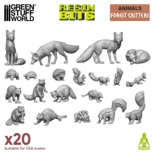 3D printed set - Forest Animals