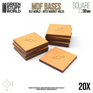 MDF Old World Bases - Square 30 mm