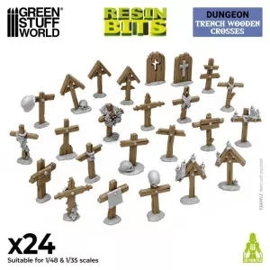 Trench Wooden Crosses 1:48-1:35
