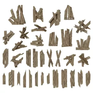 Broken Wood Planks 1:48-1:35