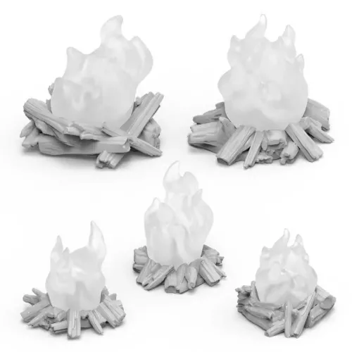 Campfires for 3mm LEDs 1:48-1-35