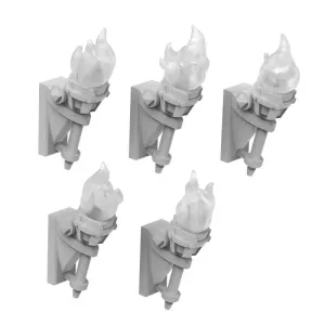 Wall Torches for 3mm LEDs 1:48-1-35