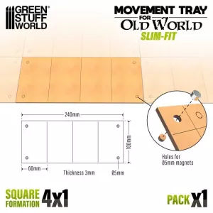 MDF Movement Trays - Slimfit 240x100mm