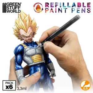 Refillable paint pen 0.5