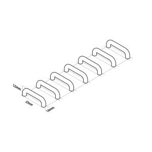Mecha Detail Parts - 12 mm Ladder Rungs