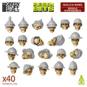 Skulls with Helmets 1:48