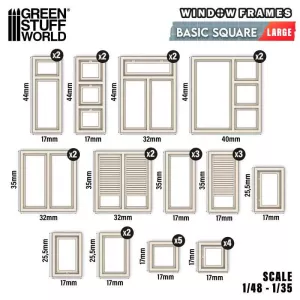Basic Square Miniature Windows - Large
