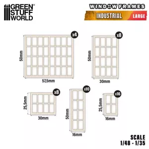 Industrial Miniature Windows - Large