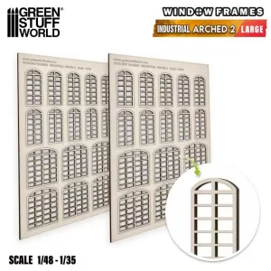 Industrial Arched Miniature Windows - Large (type 2)