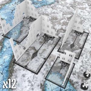Skull Glasspack Footprints Wh40k compatible (WTC)