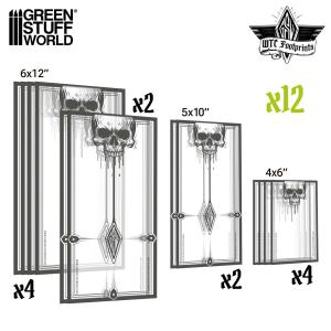 Skull Glasspack Footprints Wh40k compatible (WTC)