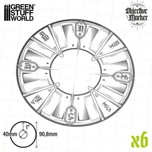 Clear Objective Marker Kill Team compatible