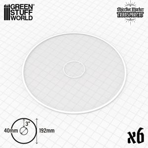 Basic Clear Objective Marker Wh40k compatible