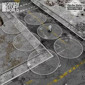 Basic Clear Objective Marker Wh40k compatible