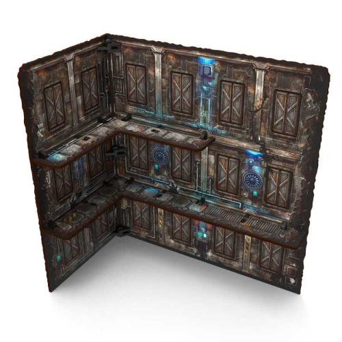 Pre-Painted Foldable Three-Story WTC Terrain Ruin: Sci-fi