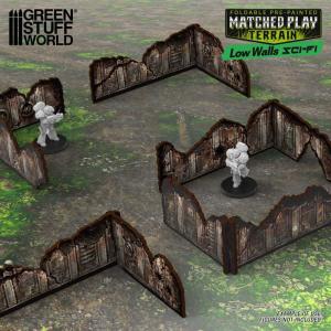 Matched Play (WTC) Pre-painted Low Walls (Pack x8)