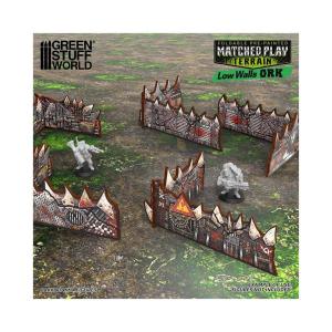 Matched Play (WTC) Pre-painted Ork Low Walls (Pack x8)