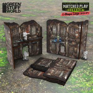 Matched Play (WTC) Pre-Painted Foldable Large L-shaped Ruin - Sci-fi