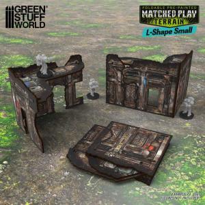 Matched Play (WTC) Pre-Painted Foldable Small L-shaped Ruin - Sci-fi