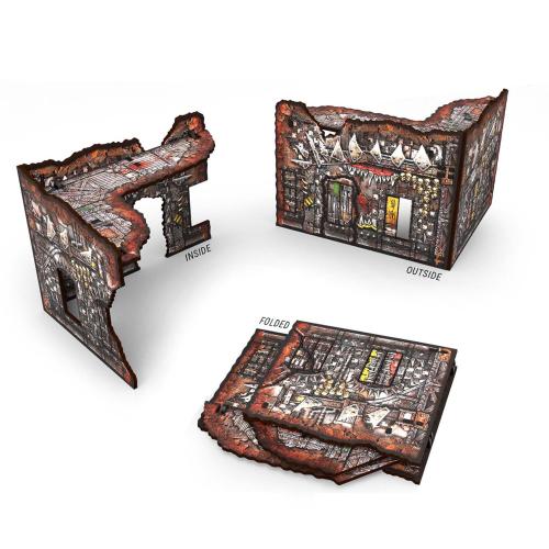 Matched Play Pre-Painted Foldable Small L-shaped Ruin - Orks