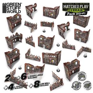 Matched Play (WTC) Pre-Painted Foldable terrain pack - Orks