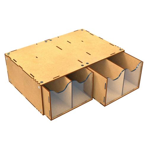 GSW MODULAR SET: Stackable hobby drawer rack with 4 vertical drawers and magnets