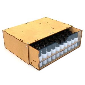 GSW MODULAR SET: Stackable Hobby Paint Rack 17ml w magnets