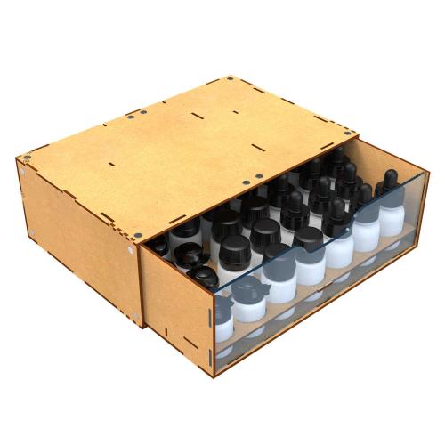 GSW MODULAR SET: Stackable Hobby Paint Rack 30ml w magnets