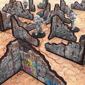 Matched Play (WTC) Pre-painted ruined concrete walls