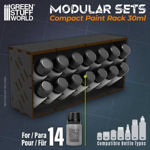 Black Horizontal Paint Organizer 30ml - COMPACT