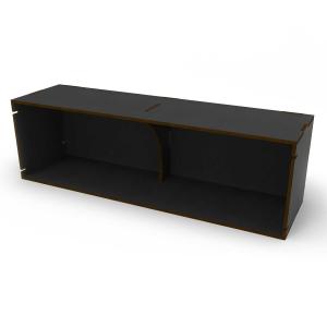 Black compact multi-purpose horizontal organizer