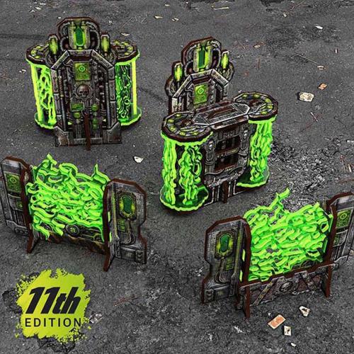 Matched Play (WTC) Pre-painted Plasma Walls and Cogitator Relay Tower 11th ed