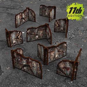 Matched Play (WTC) Pre-painted Detachable Ruined Corner Walls 11th edition (8)
