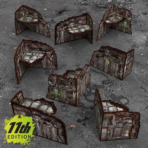 Matched Play (WTC) Pre-painted Foldable L-Shaped Ruins 11th edition (8)