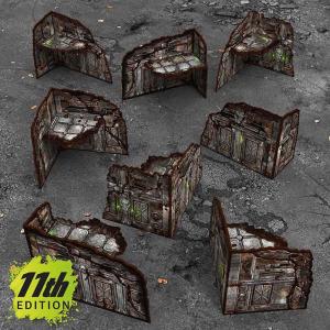 Matched Play (WTC) Pre-painted Foldable L-Shaped Ruins 11th edition (8)