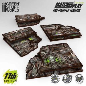 Matched Play (WTC) Pre-painted Foldable L-Shaped Ruins 11th edition (8)