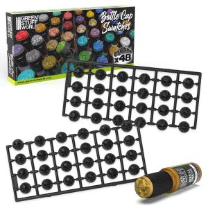 Black Bottle Cap Swatches